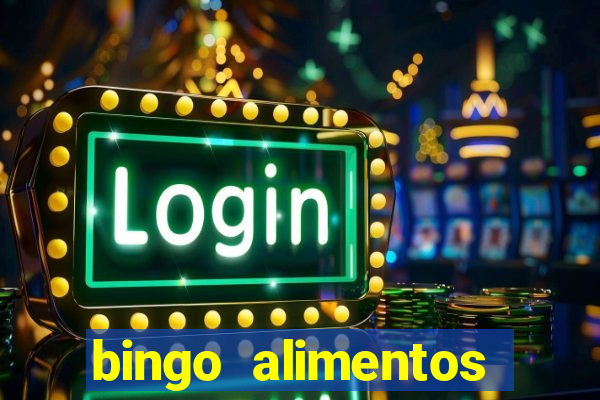 bingo alimentos para imprimir